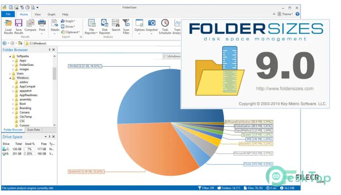  تحميل برنامج Key Metric FolderSizes 9.5.384 Enterprise برابط مباشر