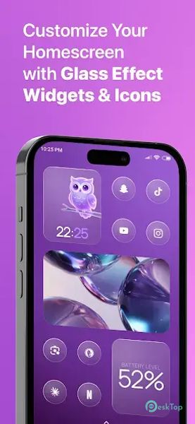 Glassy Widgets: Widget & Icons