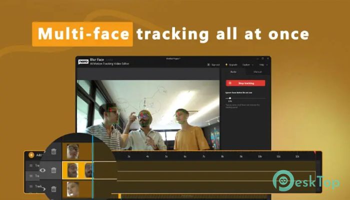 Nero Blur Face - AI Motion Tracking Video Editor