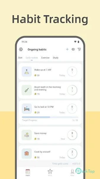 Fun Habit - Habit Tracker 2.3.1.0 APK MOD Tam Ücretsiz İndir