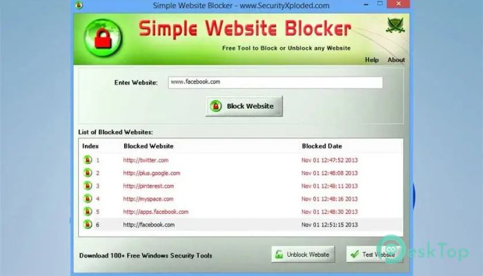 Simple Website Blocker 7.0 Tam Sürüm Aktif Edilmiş Ücretsiz İndir