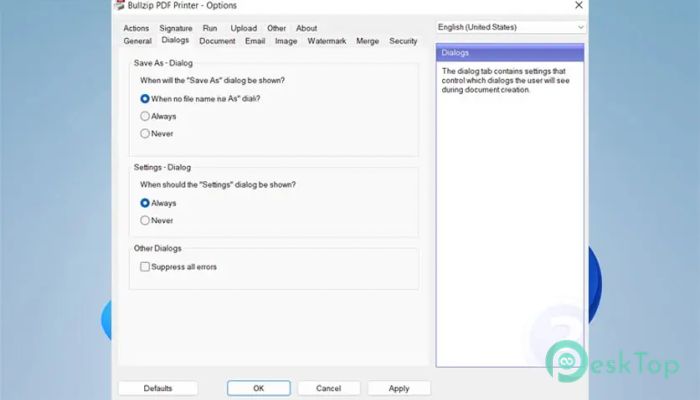 BullZip PDF Printer Free 2025.2.0.2990 Tam Sürüm Aktif Edilmiş Ücretsiz İndir