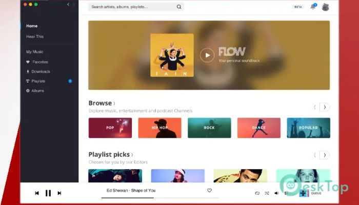 تحميل برنامج Deezer Desktop 6.0.290 برابط مباشر للماك