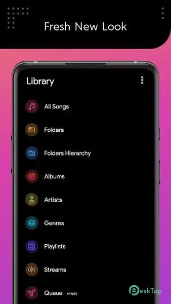 Dais Dark - Poweramp Skin 1.5.6 APK MOD تحميل مجاني كامل