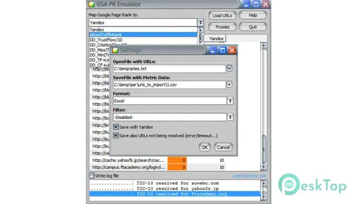 Скачать GSA PR Emulator 1.0 полная версия активирована бесплатно