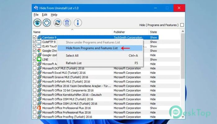 تحميل برنامج Sordum Hide From Uninstall List 1.1 برابط مباشر