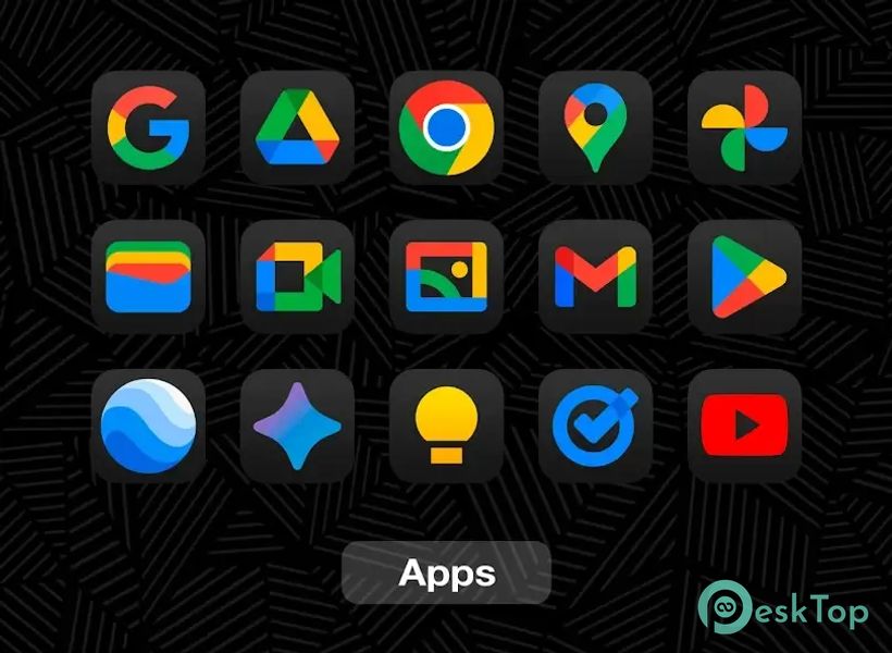 iDarkOS 18 - Icon Pack 1.4.4 APK MOD تحميل مجاني كامل