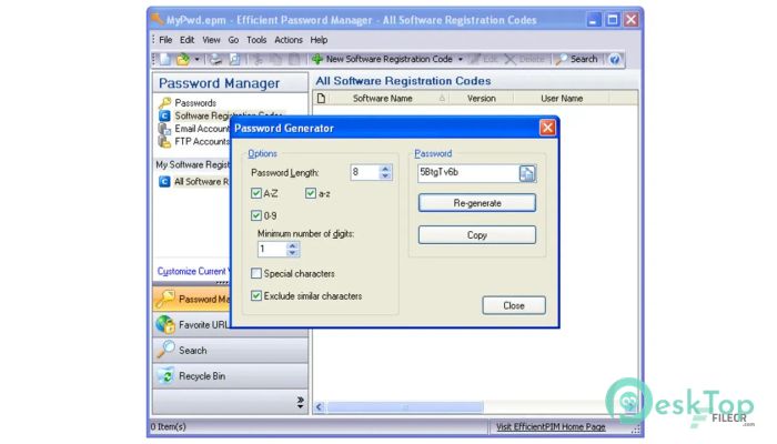 Efficient Password Manager Pro 5.60 Build 559 Tam Sürüm Aktif Edilmiş Ücretsiz İndir
