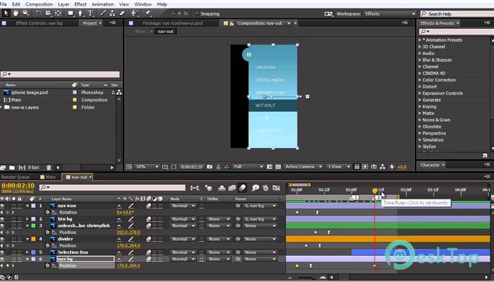 Descargar Adobe After Effects 2017 14.0.1 Completo Activado Gratis