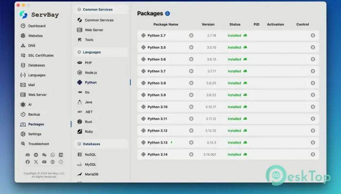 Download ServBay 1.12.3 Free Full Activated