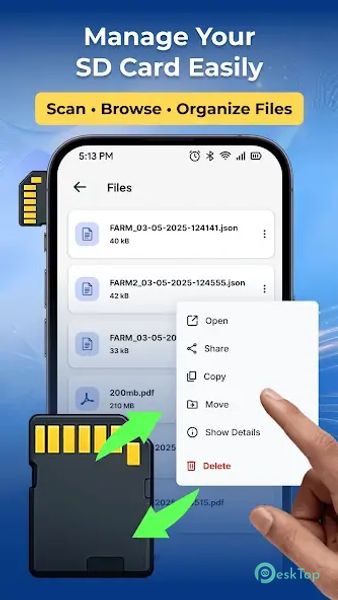 SD Card & OTG File Manager 1.9 APK MOD تحميل مجاني كامل