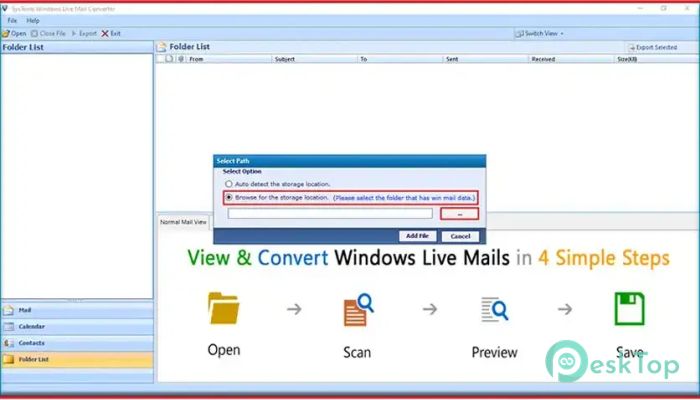 SysTools Windows Live Mail Converter 7.0 完全アクティベート版を無料でダウンロード