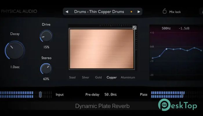  تحميل برنامج Physical Audio Dynamic Plate Reverb 3.1.7 برابط مباشر