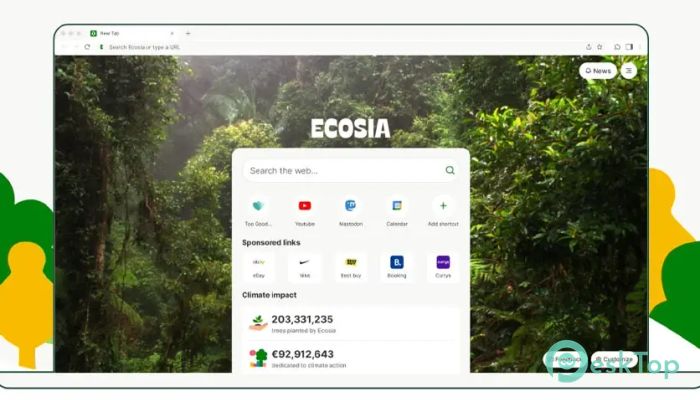 Ecosia Browser 1.0.0.28 Tam Sürüm Aktif Edilmiş Ücretsiz İndir