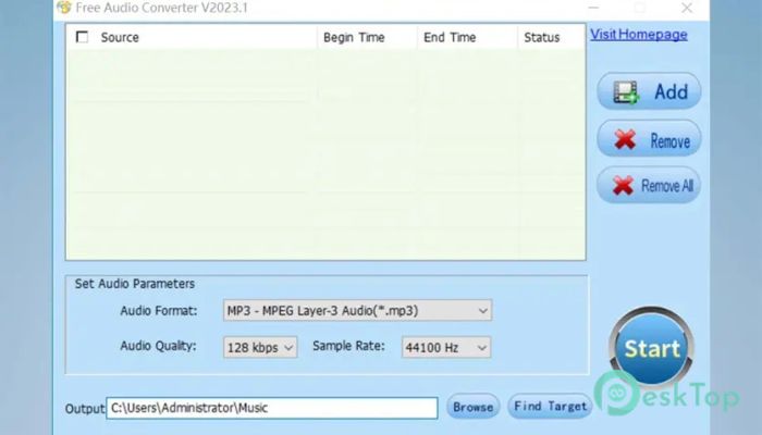 DVDVideoMedia Free Audio Converter 1.0 Tam Sürüm Aktif Edilmiş Ücretsiz İndir