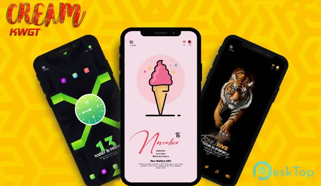 Cream KWGT v2021.Oct 01.12 APK MOD フル無料ダウンロード