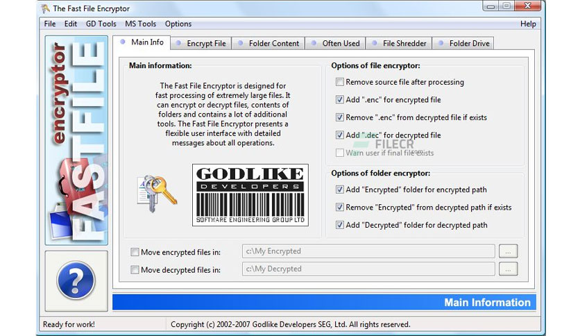 Fast File Encryptor 11.5 download the new for windows