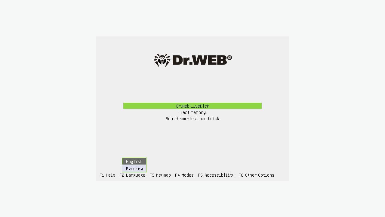 Dr web livedisk как пользоваться