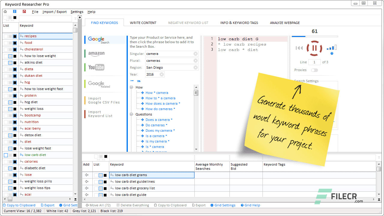 download the new for windows Keyword Researcher Pro 13.243