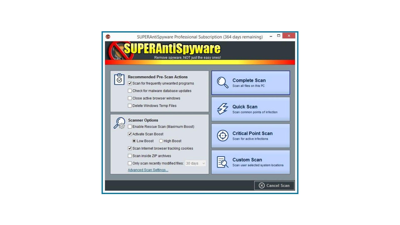 download the new version SuperAntiSpyware Professional X 10.0.1254