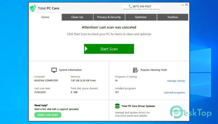 Download Total PC Care  7.5.0.0 Free Full Activated