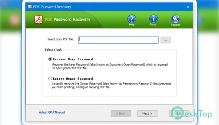 Télécharger Top Password PDF Password Recovery 2.50 Gratuitement Activé Complètement