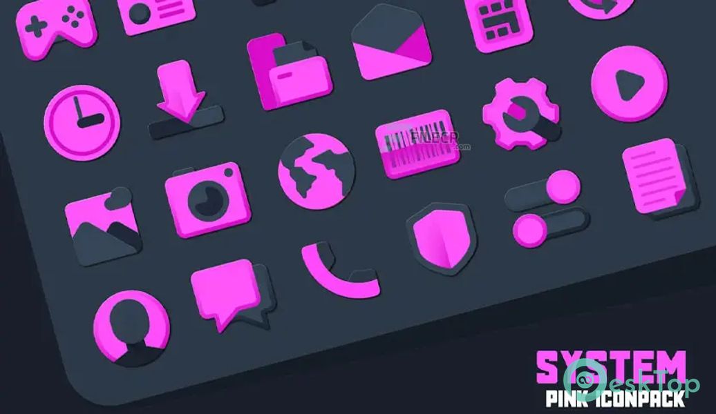 Atom Pink IconPack v1.0 APK MOD Unlocked (Full) Free Download