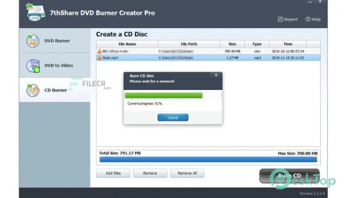 Download 7thShare DVD Burner Creator Pro 1.4.0 Free Full Activated