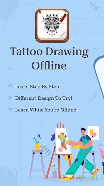 How To Draw Tattoos Offline 1.14 APK MOD フル無料ダウンロード
