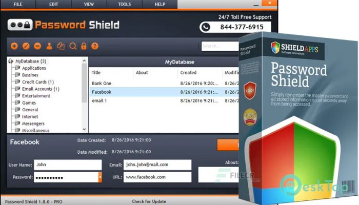 تحميل برنامج Password Shield Pro 1.9.5 برابط مباشر