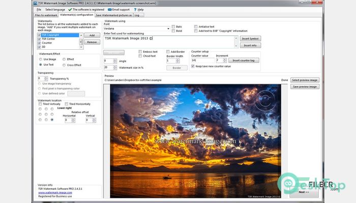  تحميل برنامج TSR Watermark Image Professional 3.7.2.3 برابط مباشر