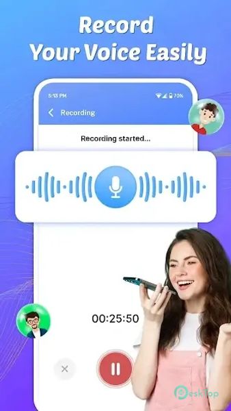 Voice Changer Male to Female 2.1.3 APK MOD تحميل مجاني كامل