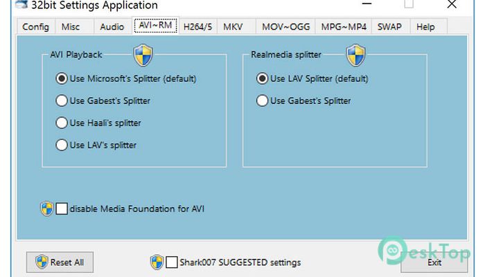 Descargar shark007 Advanced Codecs for Windows 7/8.1/10 v14.8.4 Completo Activado Gratis