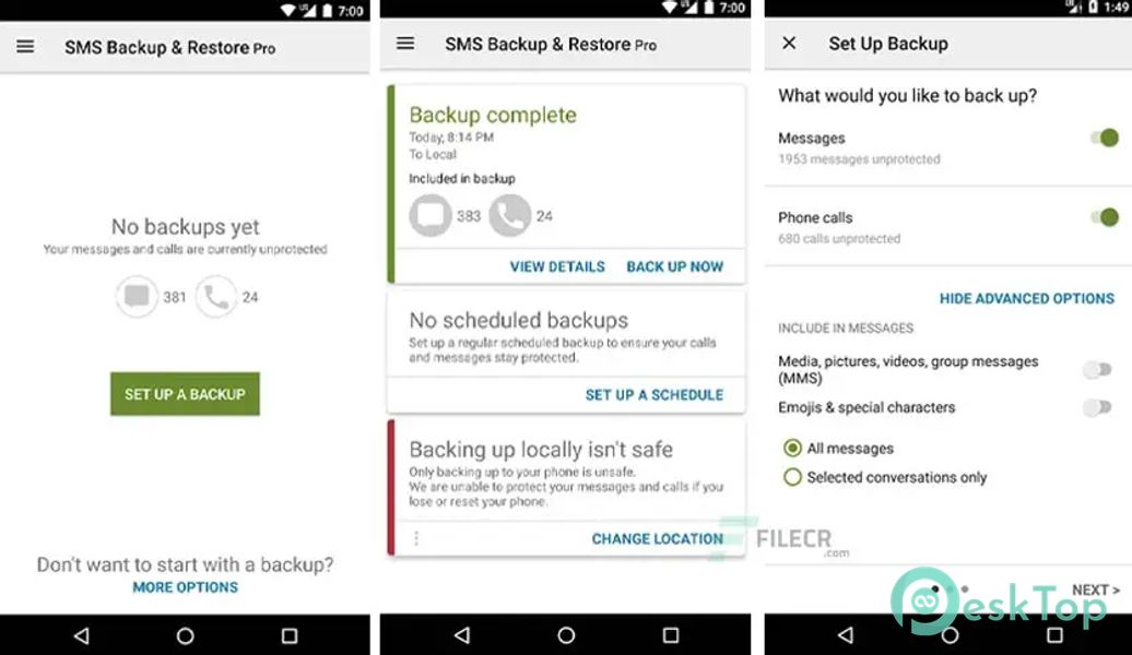 SMS Backup & Restore Pro 10.21.004 APK MOD Unlocked (Full) Free Download