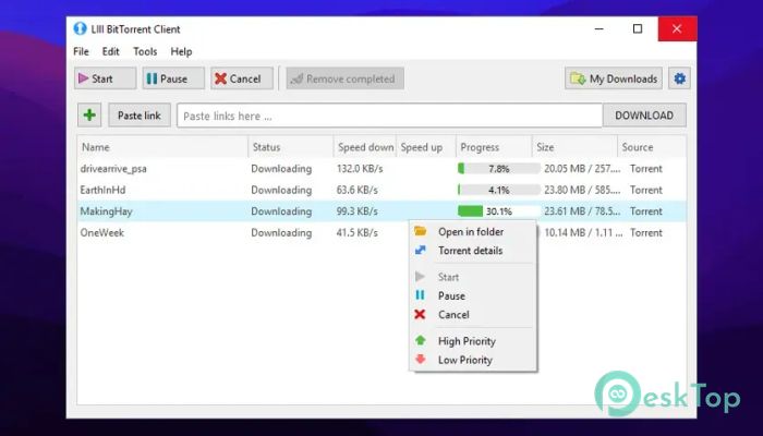 Download LIII BitTorrent Client 0.1.1.20 Free Full Activated