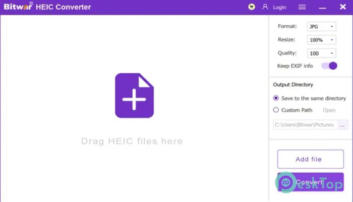 Download Bitwar HEIC Converter 1.0 Free Full Activated