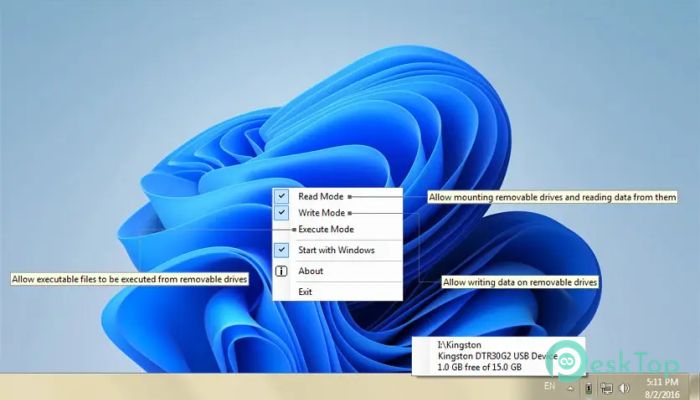 BiniSoft USB Flash Drives Control