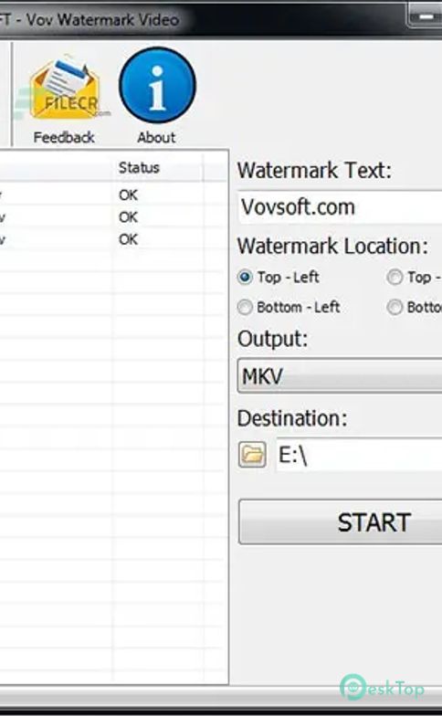 VovSoft Watermark Video 2.0 完全アクティベート版を無料でダウンロード