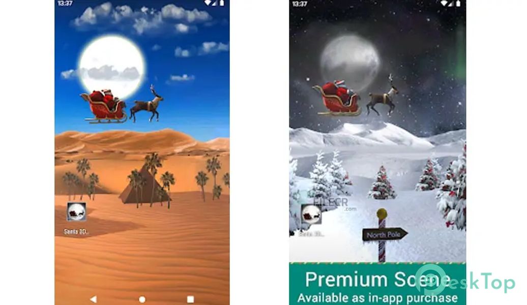 Santa 3D Live Wallpaper Premium
