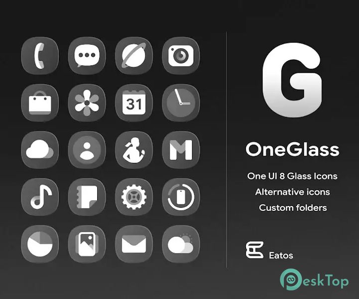 OneGlass 8 - Icon Pack 1.3.3 APK MOD Unlocked (Full) Free Download