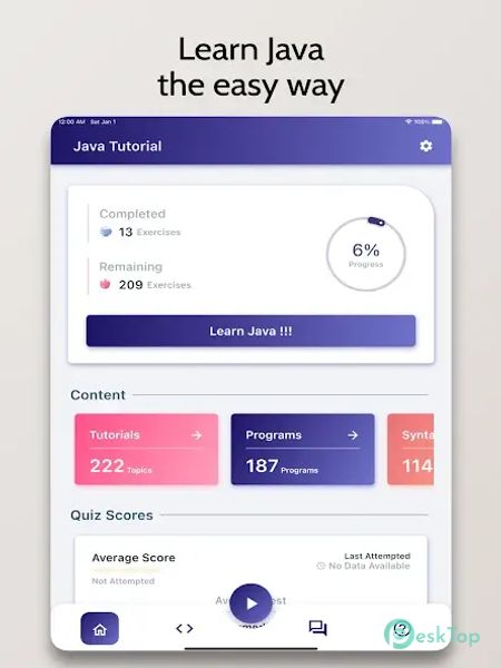 Learn Java - OnePercent 1.2.5 APK MOD 完整免费下载