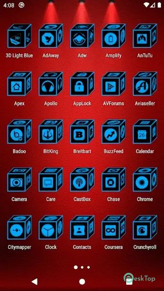 3D Flat Light Blue Icon Pack 10.6 APK MOD Полная бесплатная загрузка