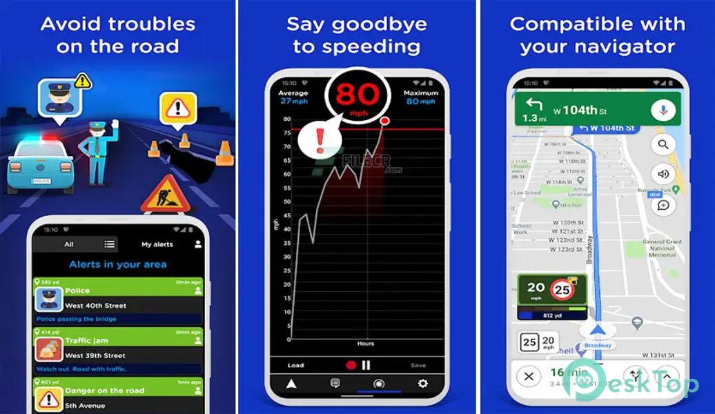 Radarbot Free: Speed Camera Detector & Speedometer 9.19.6 APK MOD フル無料ダウンロード