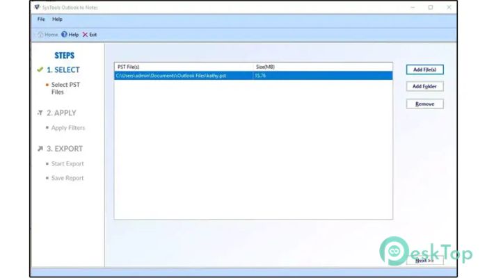 Descargar SysTools Outlook to Notes 8.3 Completo Activado Gratis