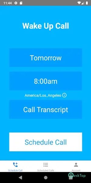 Wake Up Call: Wake up on time!