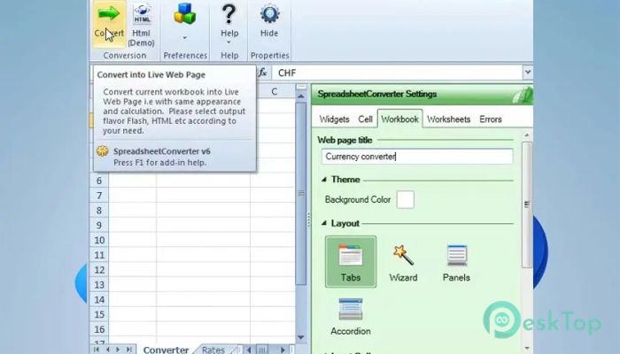 SpreadsheetConverter  11.4.10058 & 10.6.8300 完全アクティベート版を無料でダウンロード