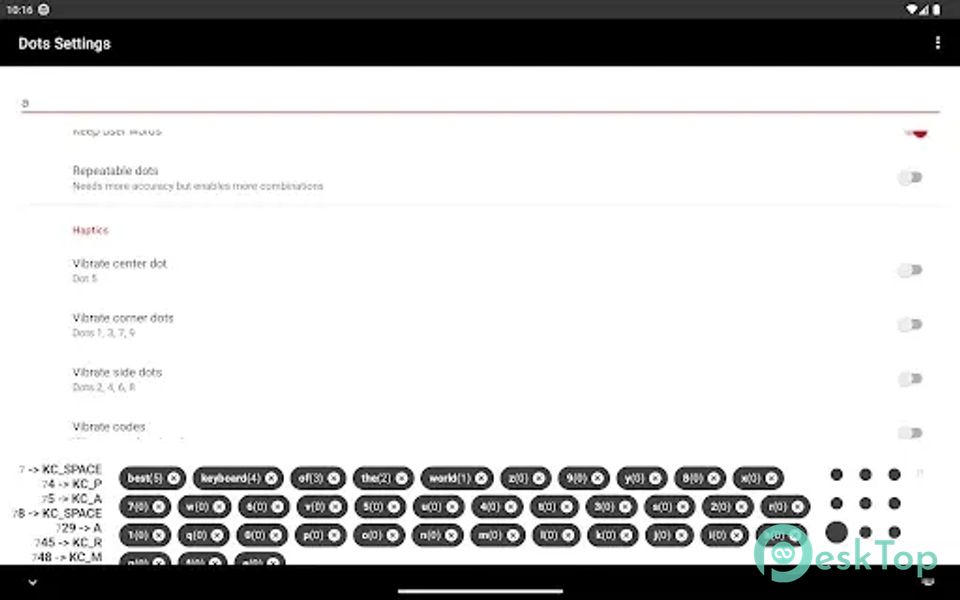 9 dots keyboard 1.10.0 APK MOD Tam Ücretsiz İndir