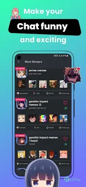 +999K Anime Stickers WASticker 10.0.2 APK MOD Полная бесплатная загрузка