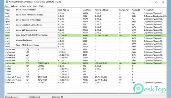 Appsvoid Connections Viewer 1.0 मुफ्त पूर्ण सक्रिय डाउनलोड