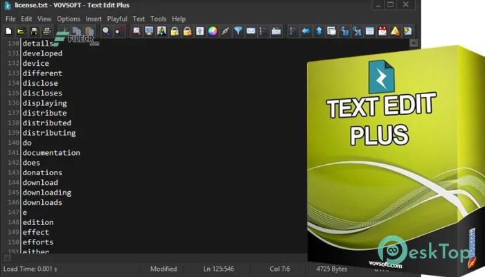  تحميل برنامج VovSoft Text Edit Plus  11.7.0 برابط مباشر
